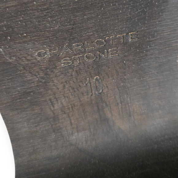 Charlotte Stone Oat Cream Loni Slingback Platform Clog Shoes Size 10 - Picture 7 of 8